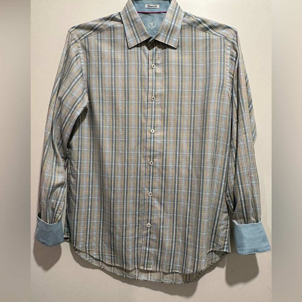 Bugatchi men’s Small dress shirt preppy